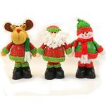 Easy Clean Surface Animated Plush Christmas Toys Long Beard Santa Claus Filled