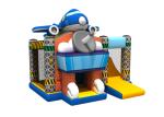 New Design Durable Airplane Jumping 5x4.5x4.2m Inflatable Jump House