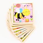 Montessori Games Baby Toys Animals Traffic Kids 3D Puzzles Wooden Cartoon