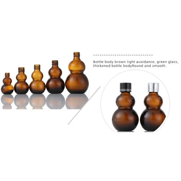 Uniform Spray Volume Essential Oil Dropper Bottles , 30ml / 50ml Amber Glass Bottles