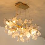 Metal / Wood / Glass / Fabric Custom Pendant Light With E27 / E26 / B22 Lamp