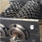 Scrap Car Tire Shredder Machine 45kW Power Waste Plastic Recycling Industrial