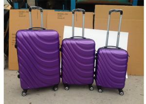 China 4 Airplane Wheel  Carry On ABS Trolley Luggage 3 Piece Set With Expandable Zippers on sale