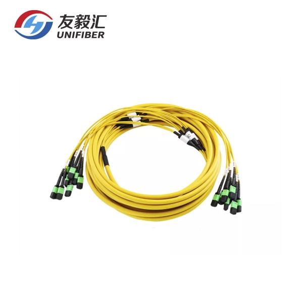 Customized MPO / MTP Female Fiber Trunk Cable Single Mode 96 Core Polarity B