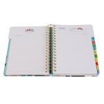OPP Agenda Organizer Planner Notebook Laminated Spiral Bound OPP 8 Inches X 9.5