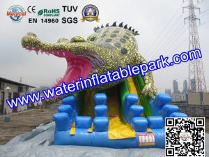 Wholesale Commercial Crocodile Inflatable Slide , Inflatable Water Slide For Rental from china suppliers
