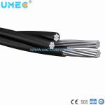 Insulated Aluminum Conductor Quadruplex Service Drop Cable 2/4/6AWG 4 Strands