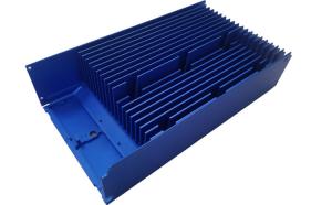 Wholesale Blue Anodised Large Section Extrusion Heat Sinks , 6063 T5 Heatsink Extrusion Profiles from china suppliers