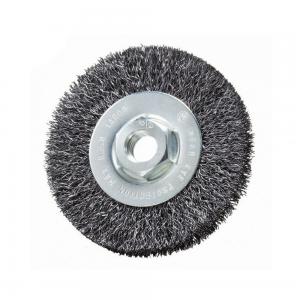 Wholesale Flexible Bench Grinder Wire Brush Customized Size For Deburring And Descaling from china suppliers