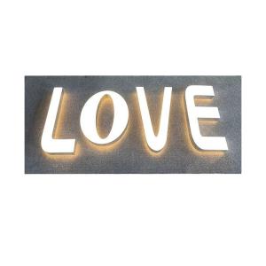 Wholesale 3D Signage Company Background Wall Wedding Decoration 3D LED Advertising Light Words from china suppliers
