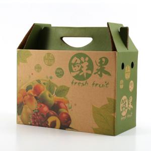 Wholesale Brown Strong Single Wall Corrugated Box Fruits Packaging With Artwork Printing from china suppliers