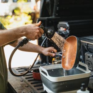 Wholesale ABS Camping Portable Shower Kit for Outdoor Adventures Stay Clean and Fresh from china suppliers