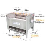 Electric Automatic Carrot Peeling And Washing Potato Peeler Machine Price