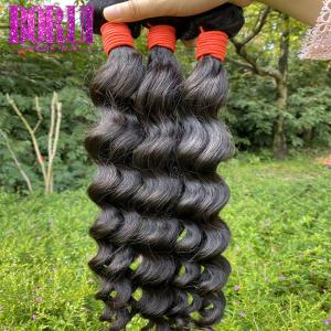 Wholesale Natural Wave Virgin Peruvian Human Hair 1/3/4 Hair Peruvian Natural Color Hair Weft from china suppliers