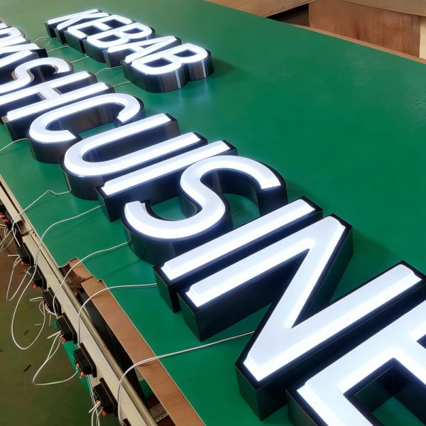 Custom Business Sign Outdoor Custom LED Sign Outdoor Advertising Illuminated Letter for Hotel Waterproof LED Module or LED Strip