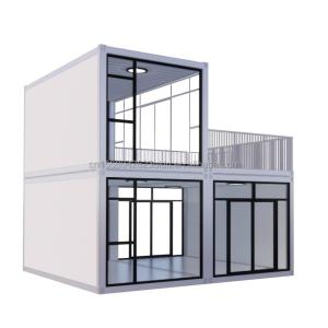 Wholesale Temporary Office Hotel Shop Wooden Houses with 50/75/100mm Wave Sandwich Panel Wall Modern 20ft Quick Assembly Container from china suppliers