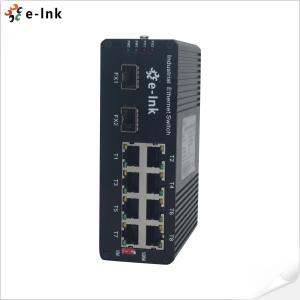Wholesale Aluminum Industrial PoE Switch 8 Port 10 100 1000BASE-T PoE To 2 Port 1000BASE SFP Fiber from china suppliers