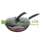 2 pieces stainless steel cooking cookware including fry pan and soup pot and