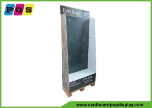 Wholesale Retail Floor Standing Cardboard Peg Display With Metal Pegs For Bag HD067 from china suppliers