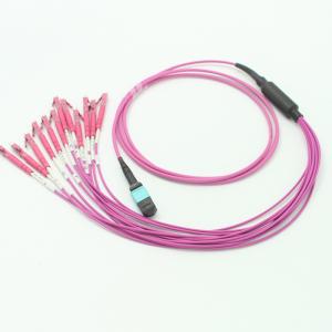 Wholesale OM4 MPO LC Optical Fiber Cable 12 Core 2m Mpo Multimode Fiber from china suppliers