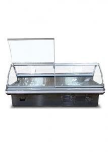Wholesale Curved Glass Deli Chiller Cooked Food Refrigerator With Fan Cooling from china suppliers
