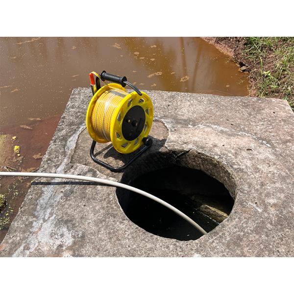 Portable Digital Water level Meter Deep Water Well Level Meter Wells Tank Level Detector for Water Well Tank with alarm