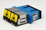 SC Fiber Cable Adapters Singlemode Ceramic Sleeve Material Plastic Housing