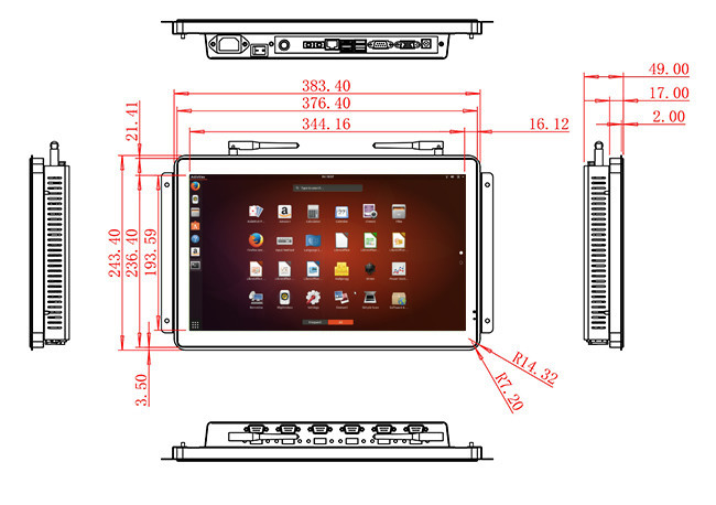 15.6-Inch Linux All-in-One Device for Logistics Dashboards, Security Panels, Medical Displays, and Smart Retail Systems