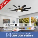 Living Room Light 110-240V/50Hz-60Hz Ceiling Fan with Chandelier and Remote