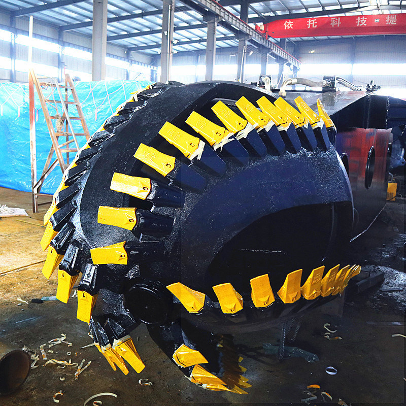 Underwater Pump Anchor Boom Cutter Suction Dredger with Booster Station