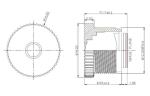 1/2.5" 7.5mm 5Megapixel M12*0.5 mount Non-distortion lens for scanners
