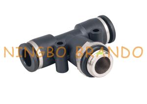 Wholesale 1/4'' 8mm Push To Connect Male Branch Tee Pneumatic Hose Fittings from china suppliers