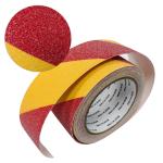 Red Yellow Double Colors 50MMx5M PVC Stair Anti-Skid Tape Frosted Safety Non