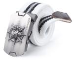 OEM Men Tactical Nylon Belt Hiking Fabric 3.8Cm Zinc Alloy Buckle