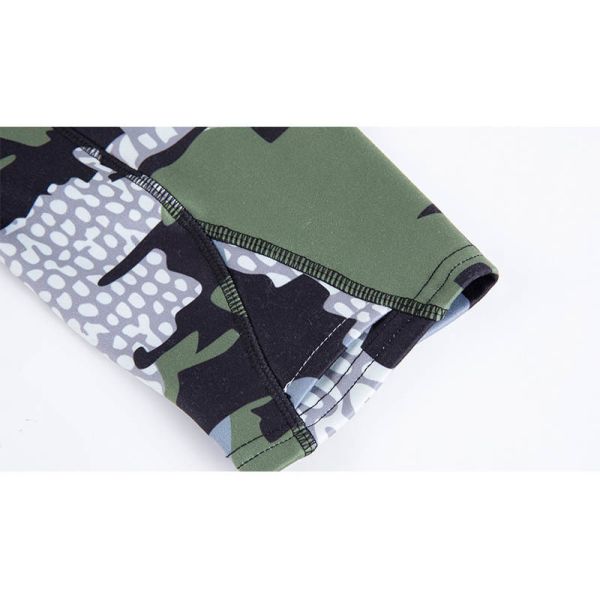 Men's Camouflage Hunting Jacket with Brushed Fleece Interior 4-Way Stretch and Moisture-Wicking Performance Base Layer Top