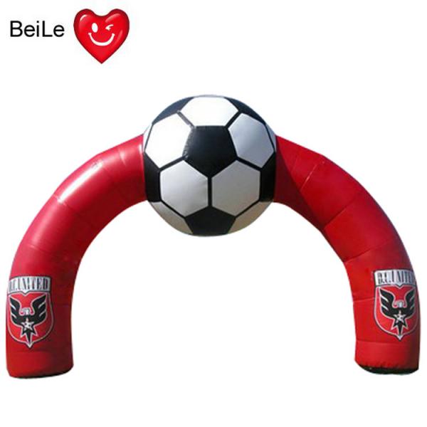 Quality Red Inflatable Football Entrance Arch for special time advertising for sale