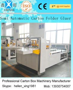 Wholesale Semi Auto Carton Folder Gluer Machine Die Cut Printing Machine 4kw from china suppliers