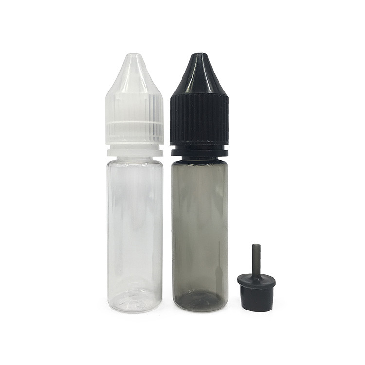 Custom Printed Transparent E Liquid Bottles Childproof Neck Type Various Capacities