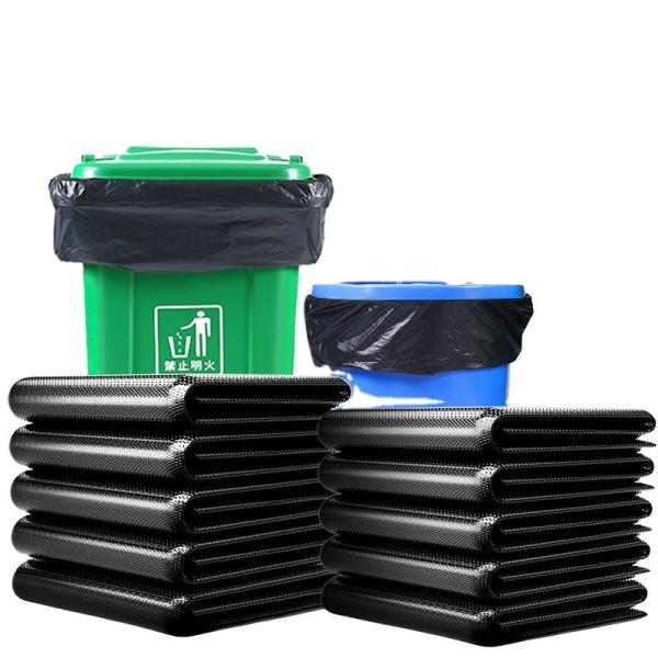 Industrial Heavy Duty Black Garbage Bags for Outdoor Trash Can Liners Household