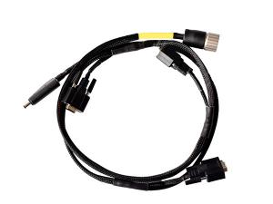 Wholesale Double Twisted Braided Shield DB Head Surveying Equipment Wiring Harness Yellow And Green from china suppliers