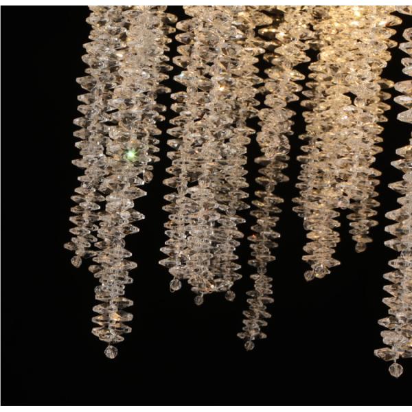 High End Crystal Commercial Chandeliers For Restaurants With High Quality Crystal Beads
