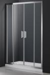 With Aluminum Frame Foldable Glass Shower Screen For Bath,Double Sliding Door