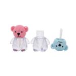 2ml Cute Bear Head Cap Plastic Lip Glaze Tube in Various Colors with Screw Cap