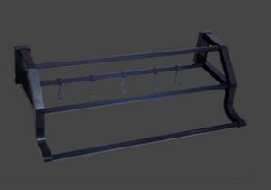 Wholesale INOVI HL-V03 Plastic Double Towel Bar 600mm with Hook from china suppliers