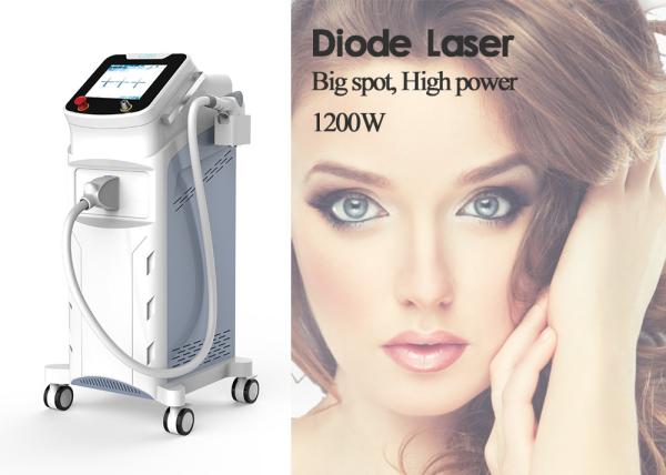 755nm 808nm 1064nm Diode Laser Hair Removal Equipment 2 Spot Size 62.5 * 60 *