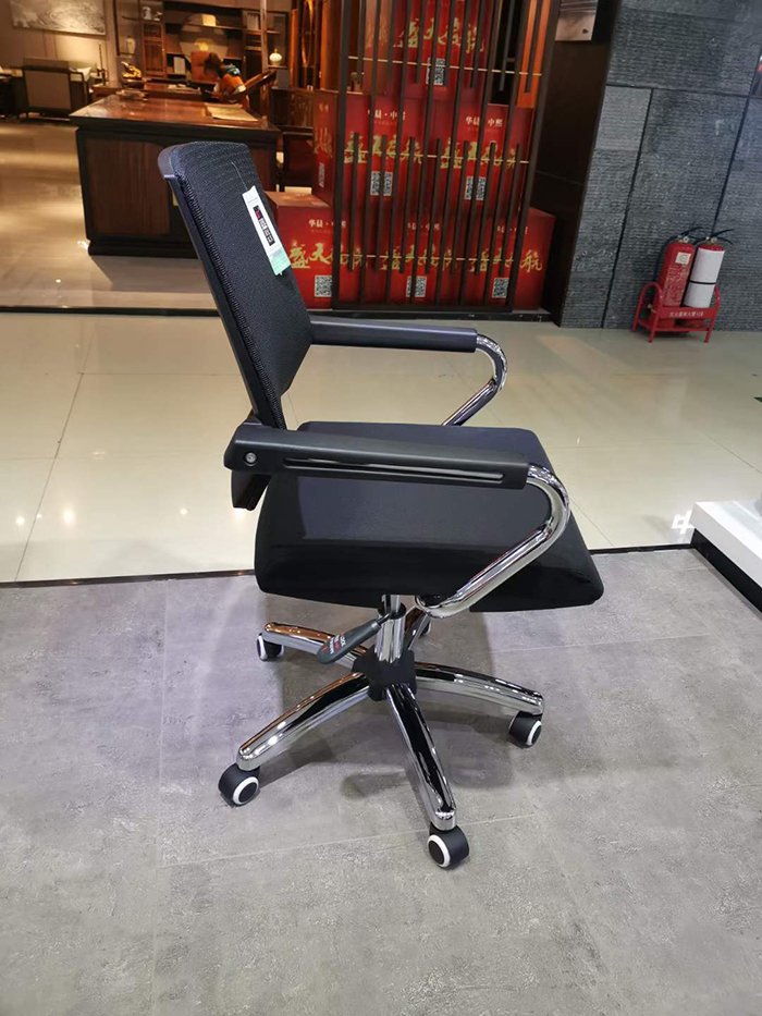 Durability and Functionality in One Adjustable Swivel Blue Mesh Office Chair with Wheels