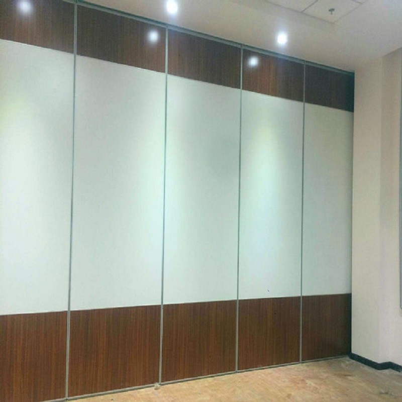 Collapsing Fabric Leather Sliding Folding Partition Walls For Conference Center