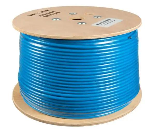 FFTP CAT8 Ethernet Cable 2000 MHz Bandwidth 22AWG Stranded Blue PVC Jacket