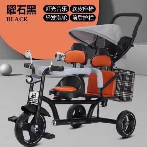 China 2-6 Years Old Kids Tricycle Bike Two Seater Tricycle With Light Music on sale