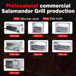 Kitchen Equipment Projects Gas Meat Broiler Infrared Salamander Grill with 6